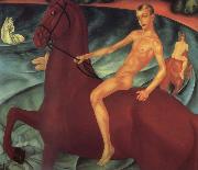 Kusma Petrow-Wodkin The bath of the red horse Sweden oil painting artist